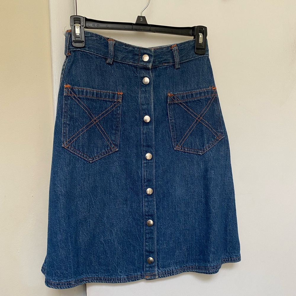 Vintage 70s Denim Skirt